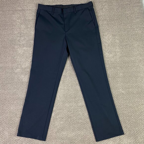 Ministry of Supply Kinetic Pants Men's 36 Navy Blue Dress Chino Golf Stretch - Picture 1 of 14